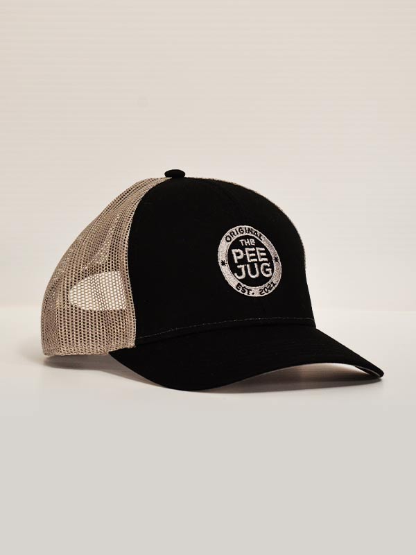 The Original Pee Jug Black Trucker Hat - The Original Pee Jug